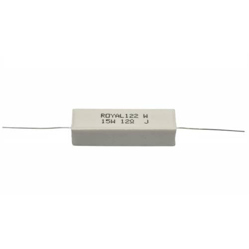 Rezystor drutowy cementowy Royal Ohm AX 15W-12R